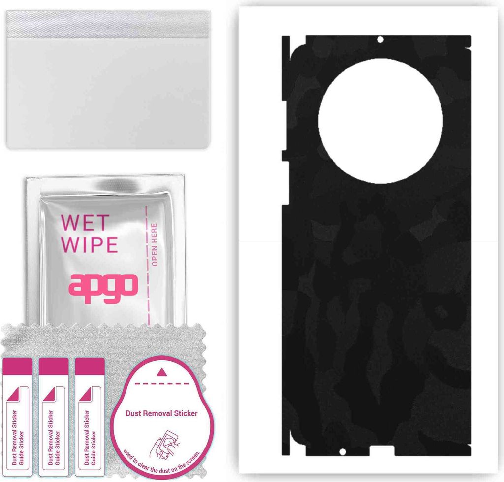 apgo Rückseite + Seiten Schutzfolie, Skin, kompatibel mit Huawei Mate X3, Hinten Displayschutzfolie aus Vinylfolie, kratzfest, einfache Montage - ...