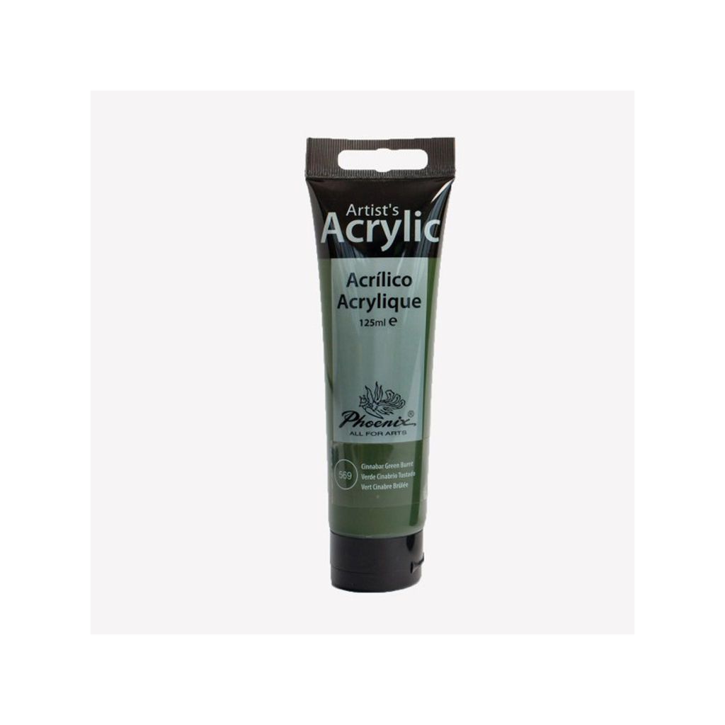 Phoenix Acrylfarbe, 125 ml, Zinnobergrün gebrannt