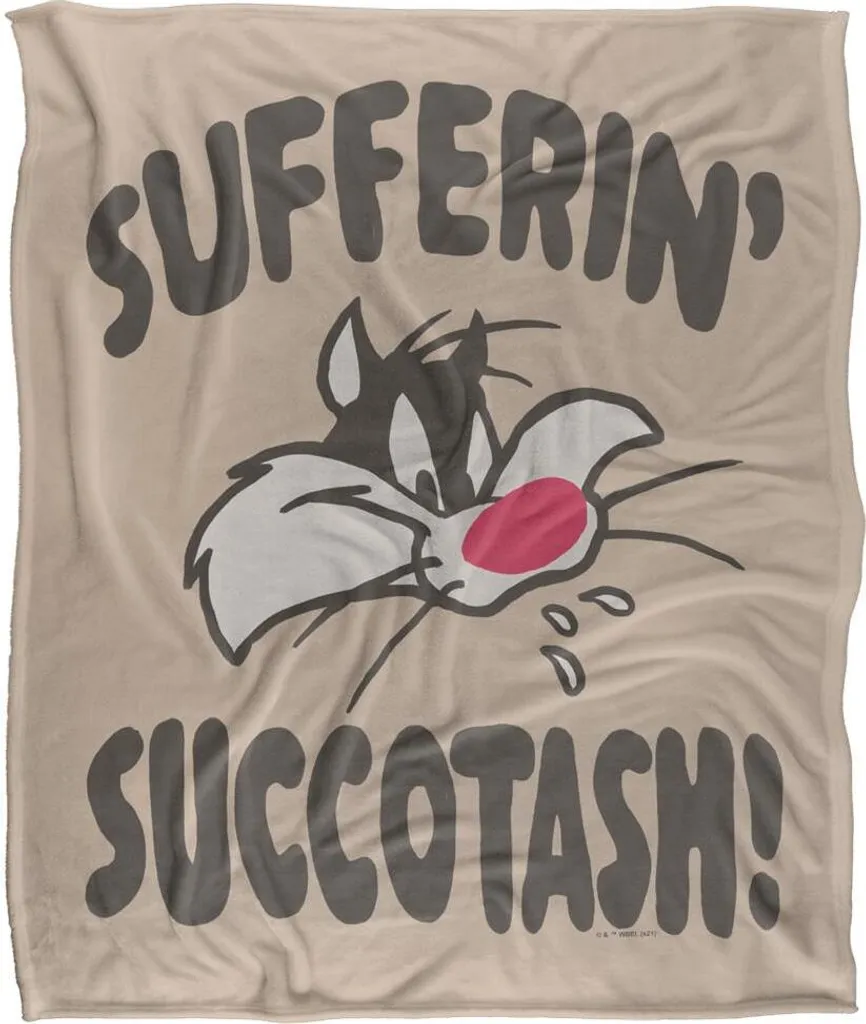 Couverture Douce Looney Tunes TV18809 : Fini le Froid avec Sylvestre le Chat