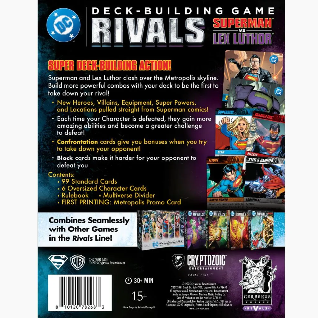 DC Deck-Building Game Rivals Superman vs Lex Luthor - Édition Anglaise - 5