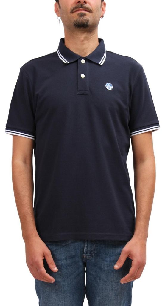NORTH SAILS – Polohemd für Herren in regulärer Passform mit Logo am Kragen – Größe 3XL