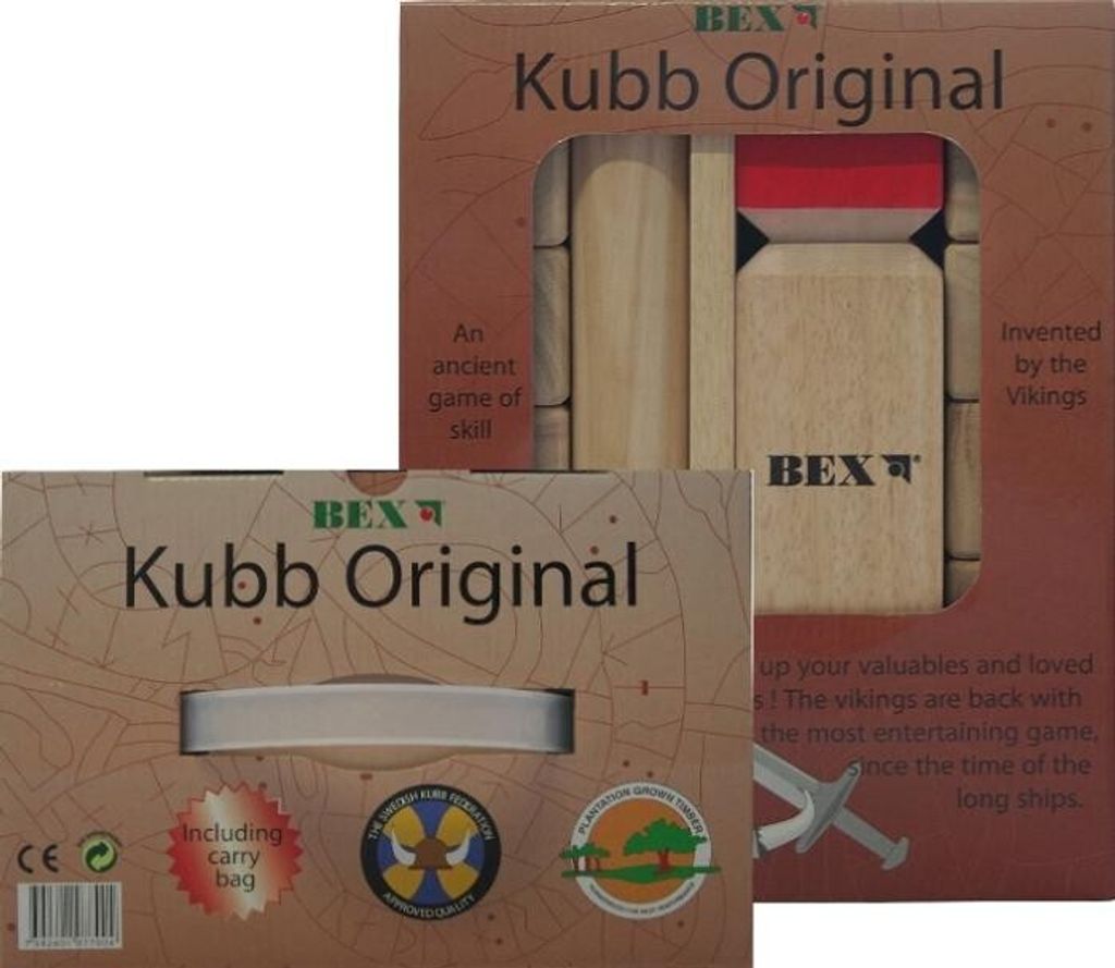Bex Kubb Viking Original Gummiholz - Red King Produktbild 4