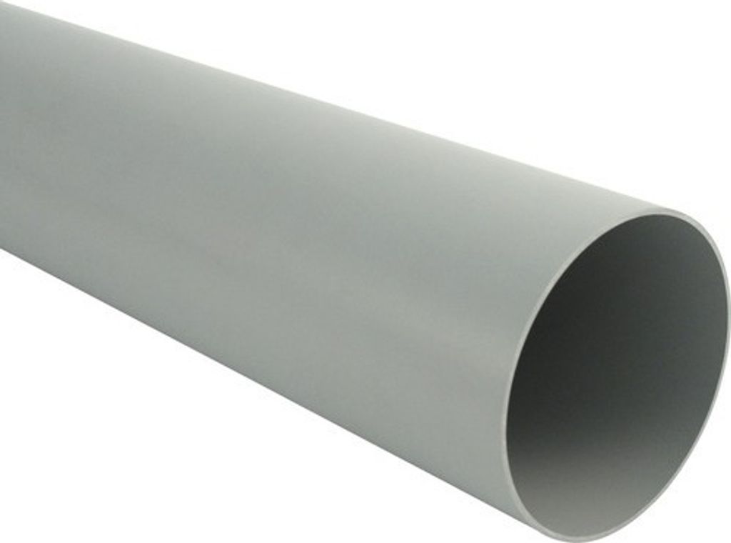 Marley Fallrohr Kunststoff rund Fenstergrau RAL 7040 Ø 75 mm L= 3000 mm