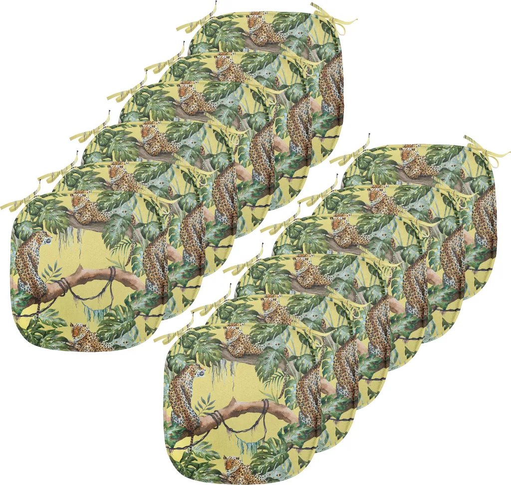 Set 12 Cuscini Sedie ABAKUHAUS 40x40cm Impermeabile Giallo