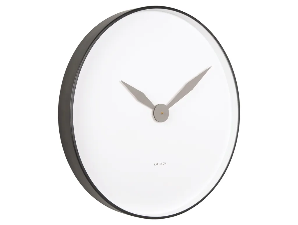 Horloge Murale Noire Albatros Karlsson - Lisible et Silencieuse pour Bureau