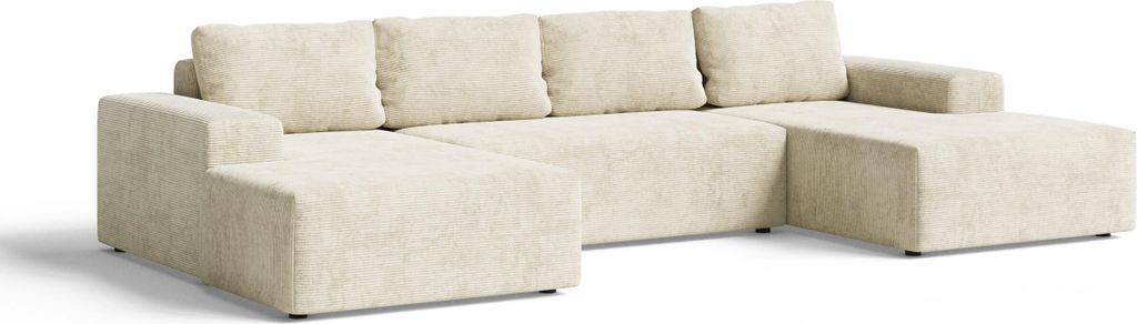 Ecksofa mit Schlaffunktion - Mit Bettkasten - 336x76x155 cm Produktbild 