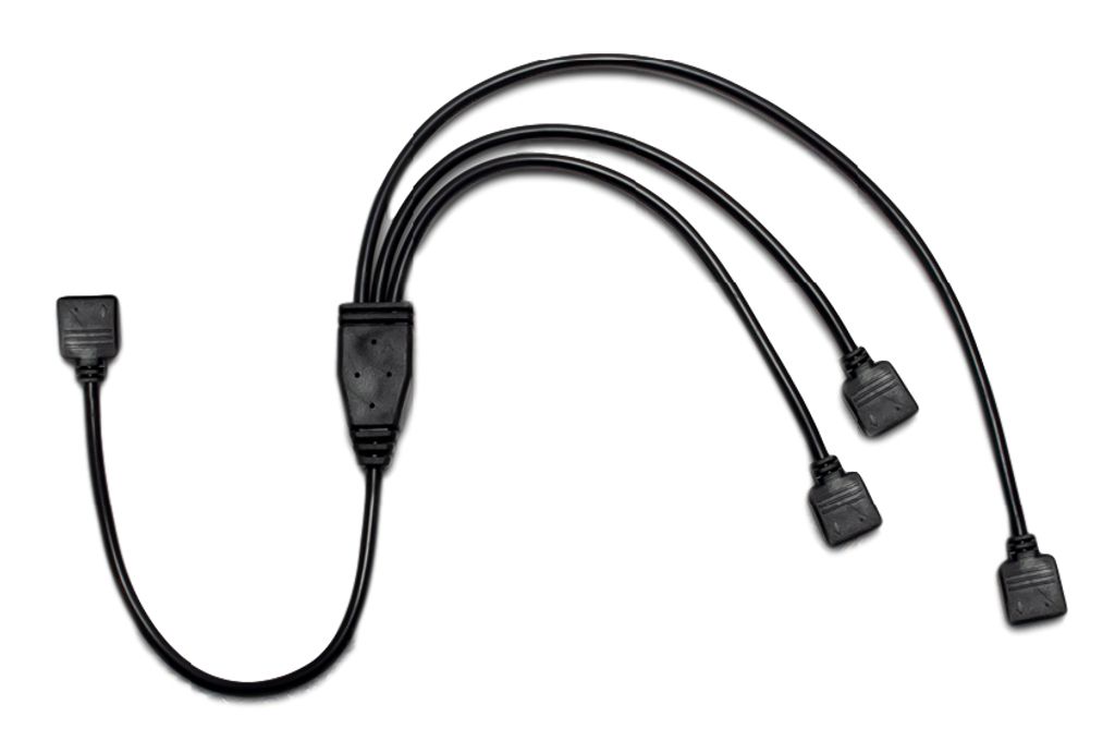 Inter-Tech 88885466 – 4-polig RGB – 3x 4-polig RGB – 0,48 m Produktbild 