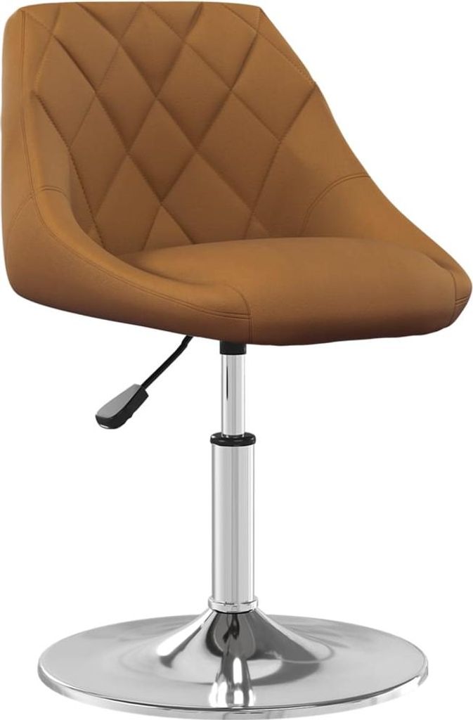 vidaXL Esszimmerstühle 6 Stk. Drehbar Braun Samt