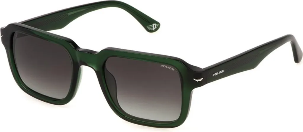 Lunettes de soleil Police SPLN36 520G61 - Monture en métal gris fumé