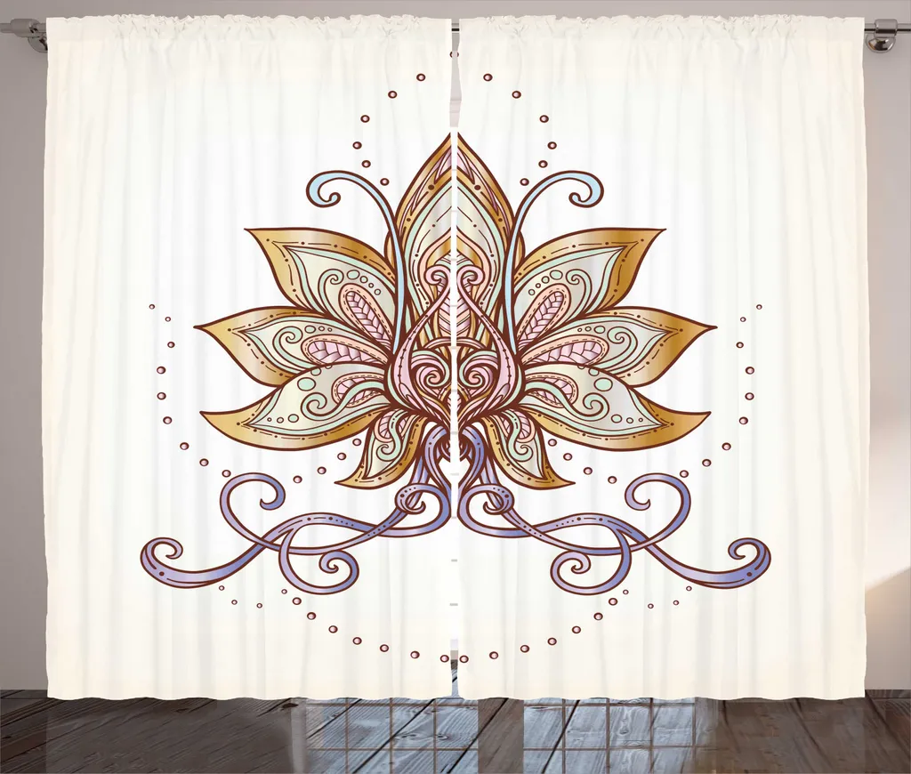 Tende ABAKUHAUS Fiori di Loto 280x245 cm - Arredamento Rustico