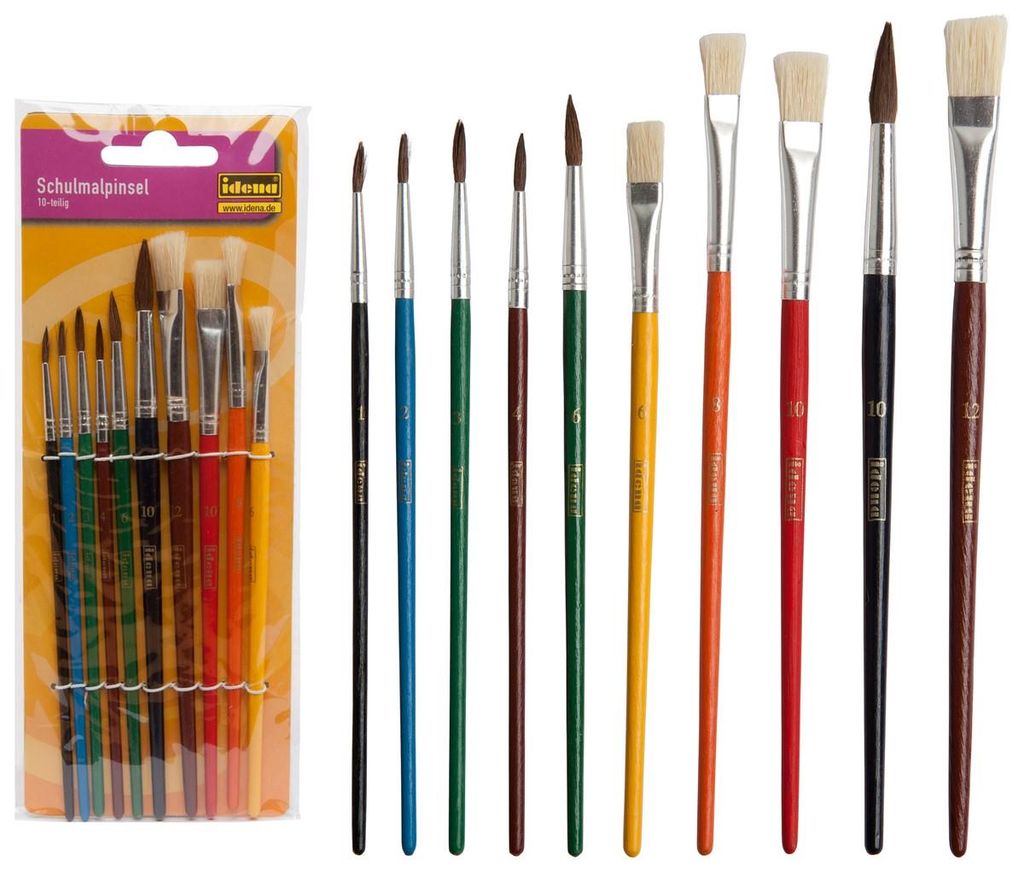 Idena Schulmalpinsel-Set 10tlg. Produktbild 