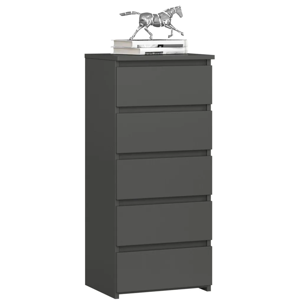 Settimino CL5 40 cm Grafite | Cassettiera 5 Cassetti per Spazi Stretti