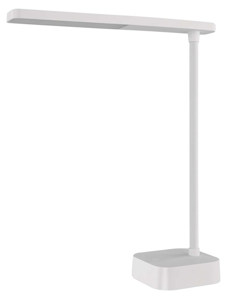 LED stolní lampa LUCY, nabíjecí, bílá