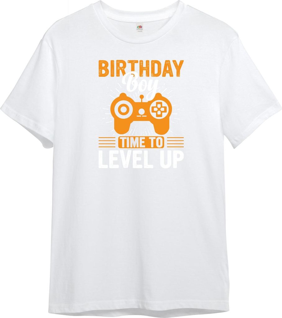PAULGOS Kinder T-Shirt, Geburtstag Level up