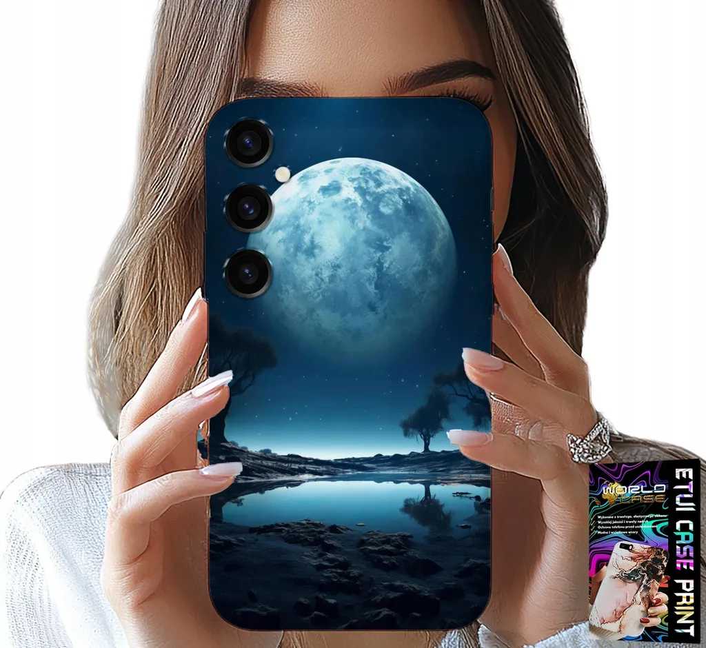 Custodia Per Samsung Galaxy A34 5G - Custodia Luna Piena + Pellicola