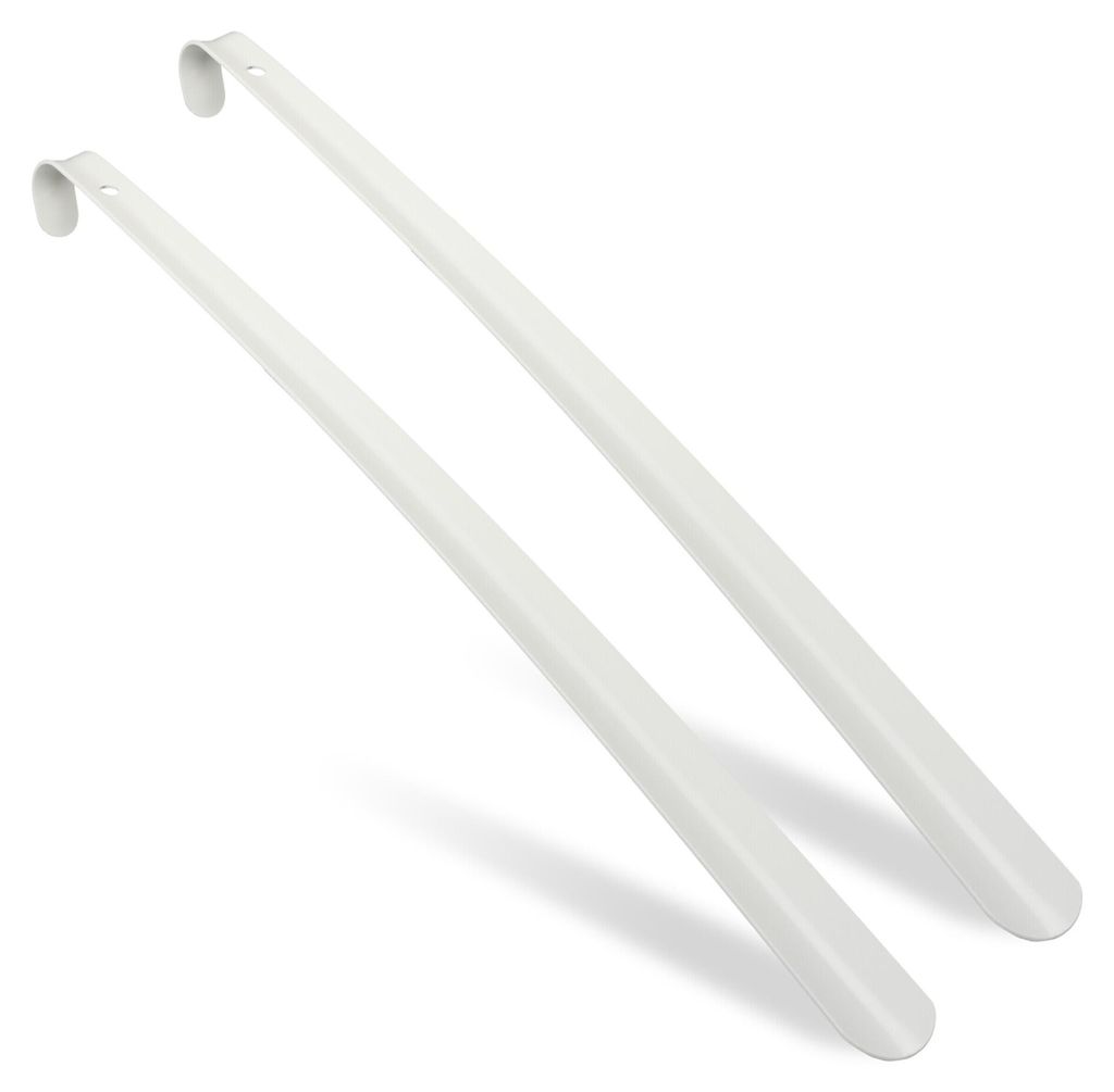 Relaxdays Schuhlöffel 2er Set, 58,5 cm lang, Schuhanzieher Produktbild 