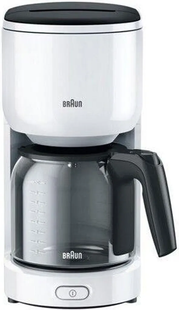 Cafetière Braun KF 3100 WH Stop-Gouttes Finissez-en avec le Café Brûlé et Amer