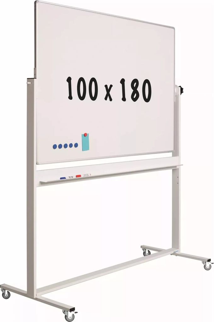 Mobiles Whiteboard Nancy - Neigbar - Wochenplaner - Monatsplaner - Jahresplaner - Doppelseitig und magnetisch - 100x180cm