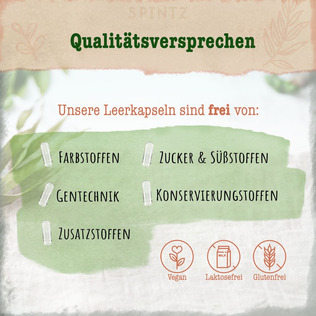 Vegane HPMC Leerkapseln #00 500 Stk.