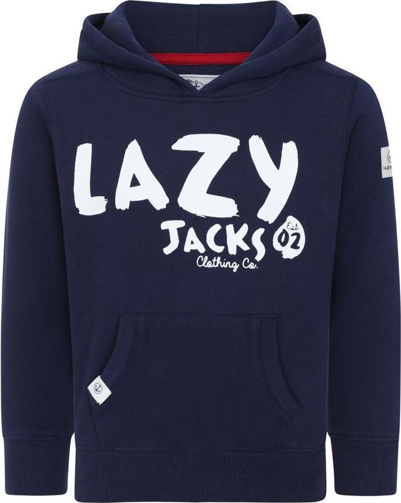 Lazy Jacks - Kapuzenpullover für Kinder LJ406 (116) (Marineblau)