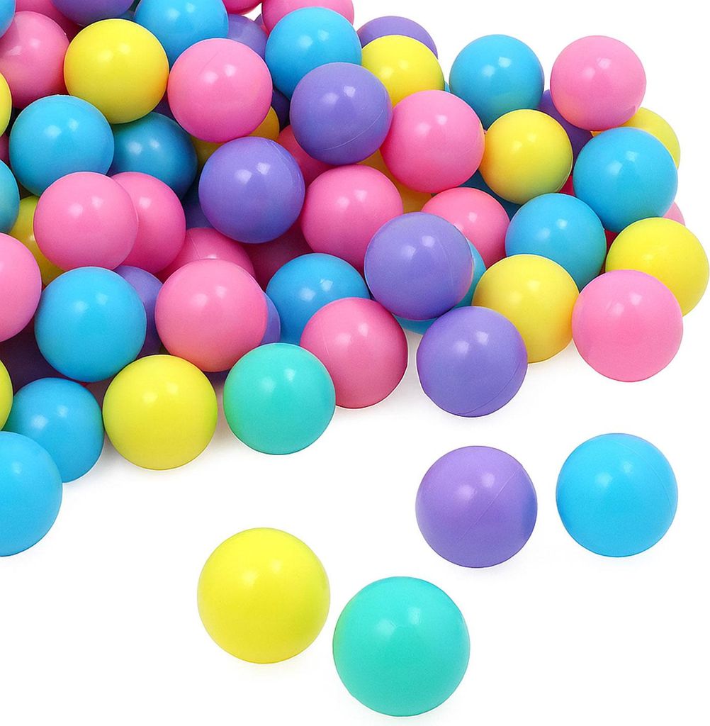 1200 Bunte Bälle für Bällebad 7cm Baby Spielbälle Kinder Spielzeug Plastikbälle
