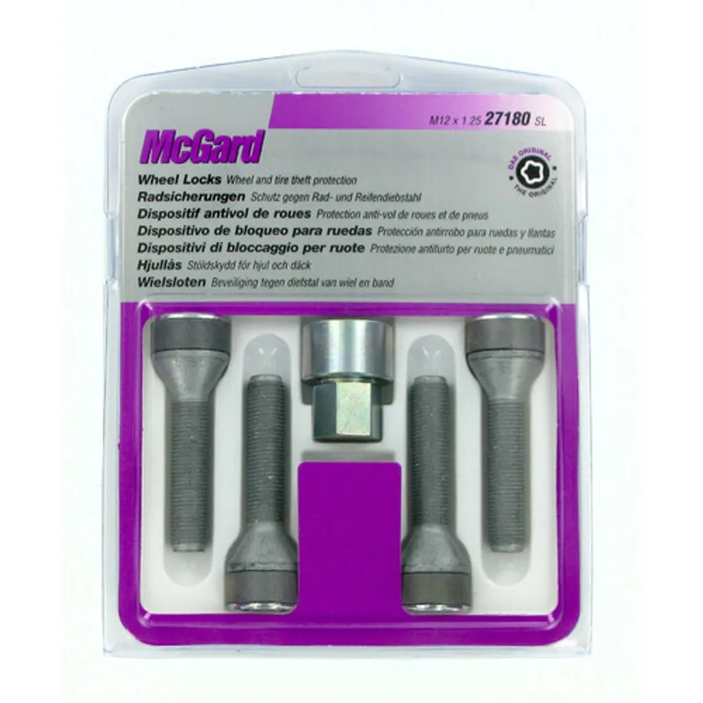 McGard Écrou Ultra Haute Sécurité - Kit A080 4 pièces Armure tournante