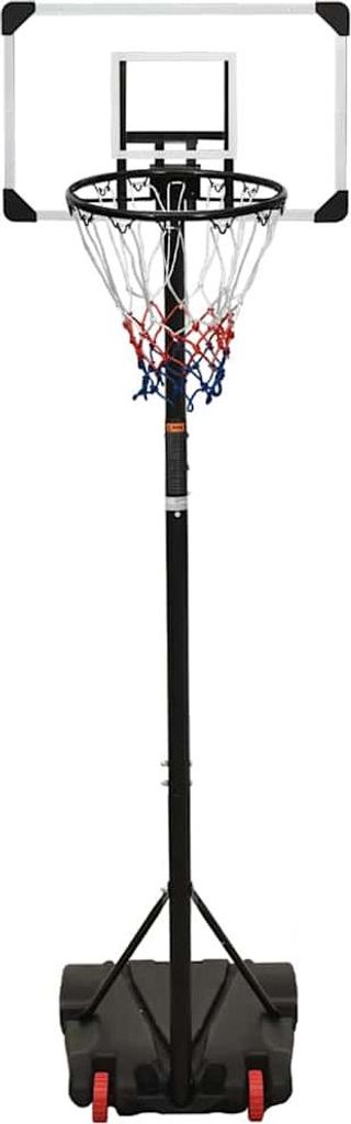vidaXL Basketballständer Transparent 216-250 cm Produktbild 