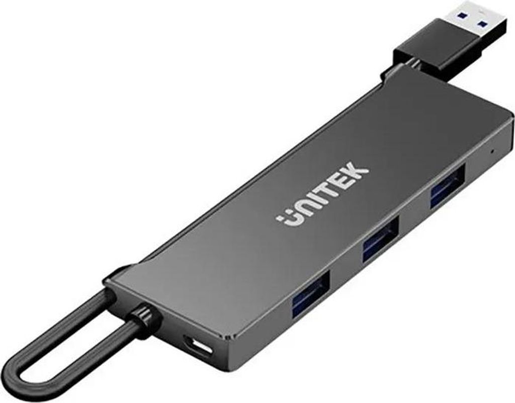 Unitek Hub Usb-A 4X Usb-A 5 Gbps, Schwarz