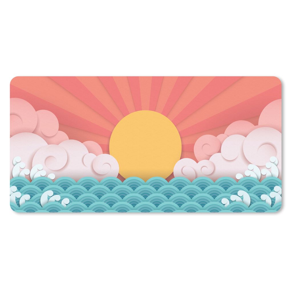 MuchoWow Mauspad Mousepad Traditionelle chinesische Papierkunst 60x30 cm - Mousepads - Maus Mat - Pad - Mausunterlage - Nachhaltig