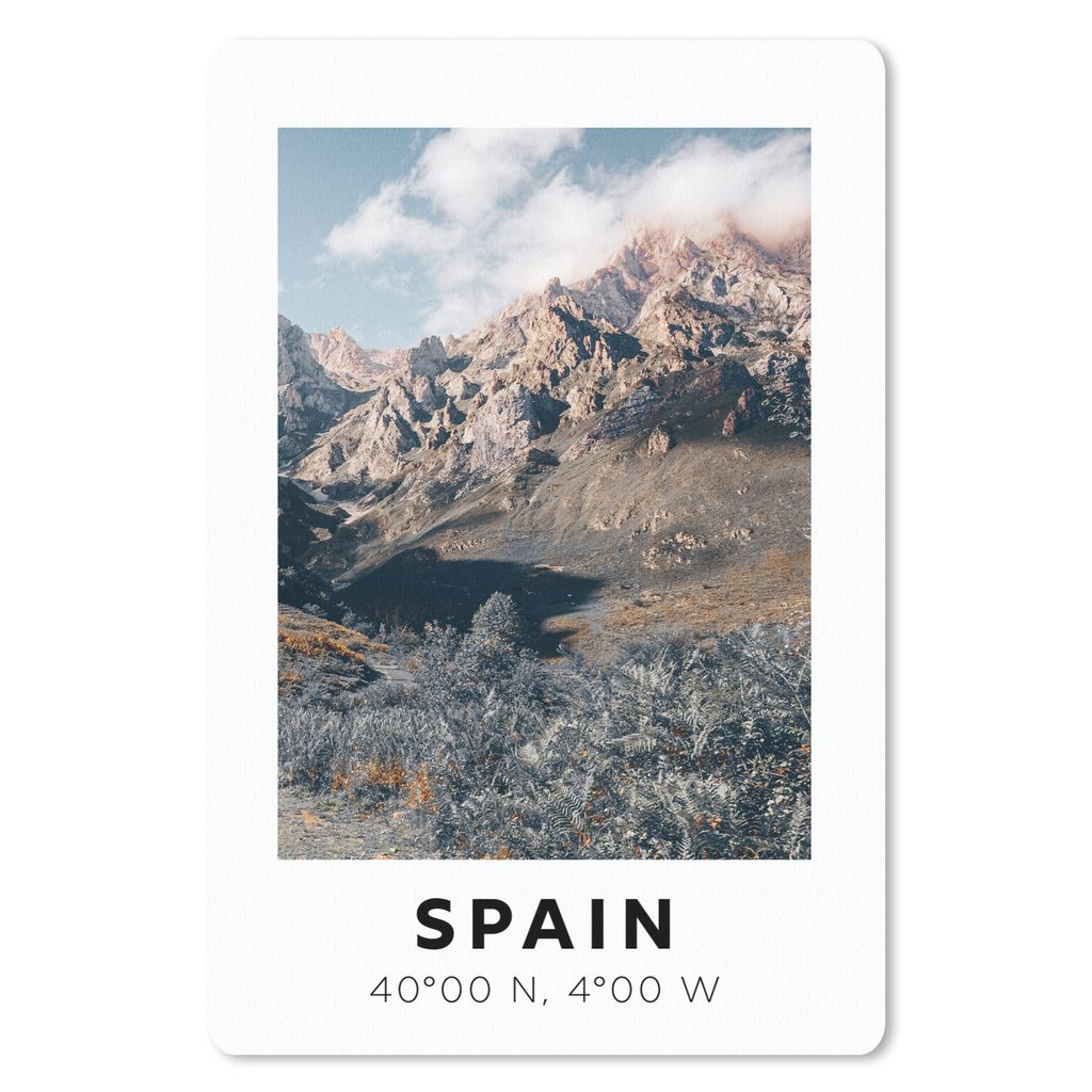 MuchoWow Mauspad Mousepad Spanien - Natur - Berge 18x27 cm - Mousepads - Maus Mat - Pad - Mausunterlage
