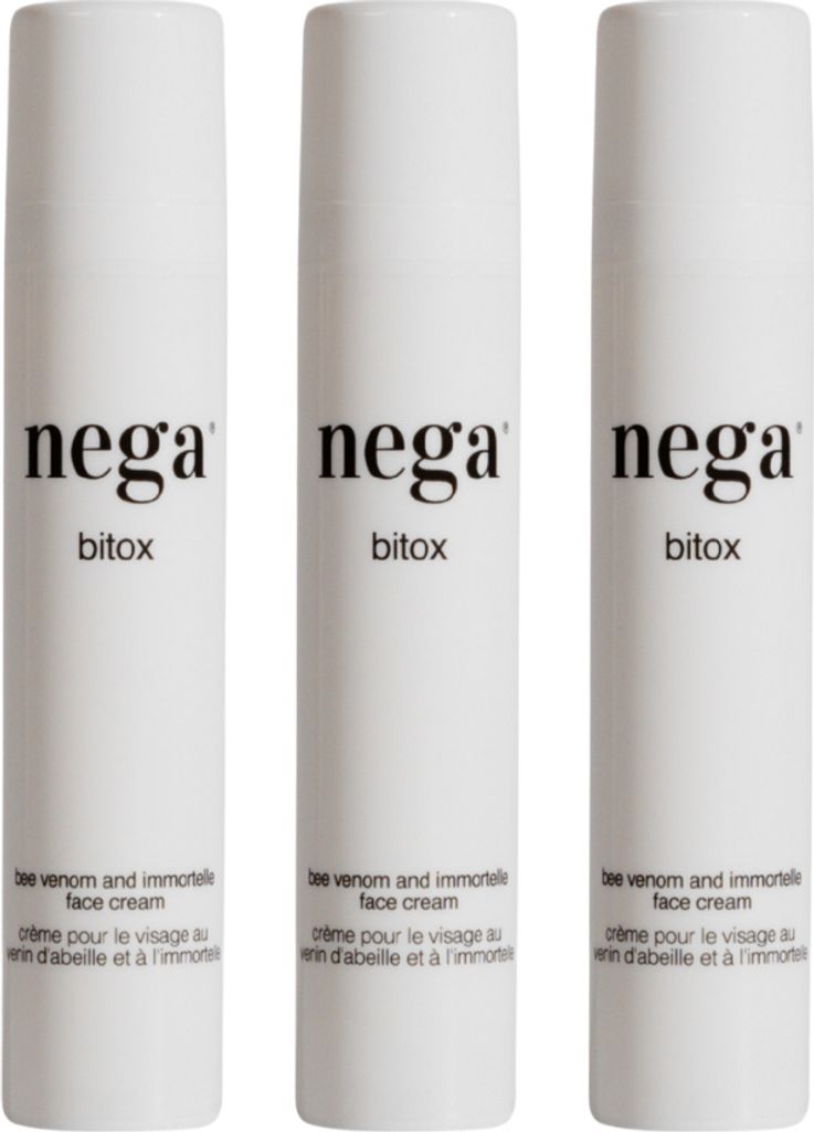 3× Gesichtscreme mit Bienengift & Immortelle – natürliche Feuchtigkeitspflege für alle Hauttypen, 3×50 ml