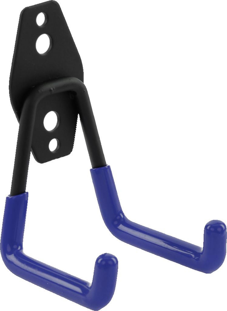 Wandhaken von BOTLE, Werkzeughaken, "Geradeförmig" 7cm, stabil mit PVC-Ummantelung, für Garage, Werkstatt, Schuppen, Haken für Sportgeräte, Dop...