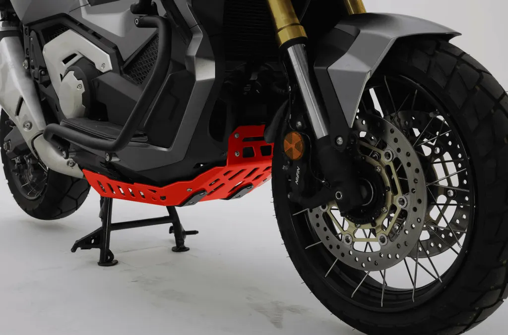 Sabot moteur Honda X-ADV Isotta : protection tout-terrain aluminium rouge