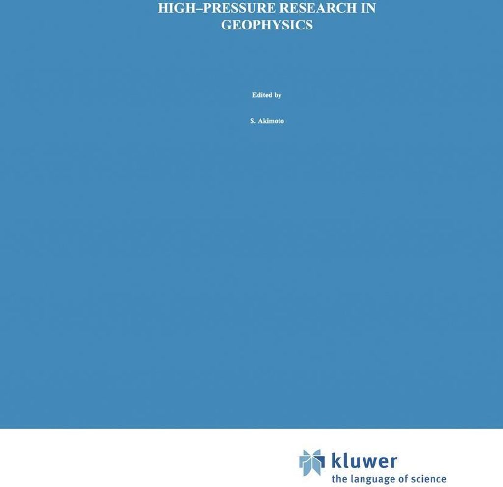High-Pressure Research in Geophysics
