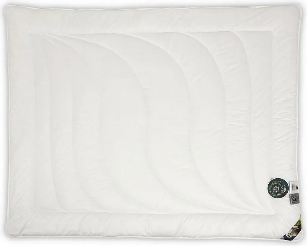 Couette 200x220 4 saisons BioPercal AMZ blanche en percale de coton