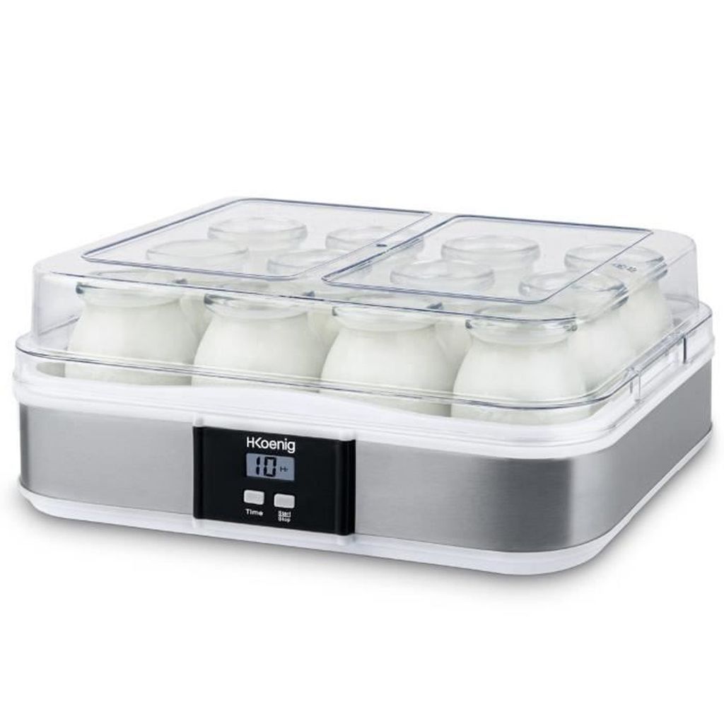 H.KOENIG ELY120 Joghurtbereiter / Edelstahl / 12 Gläser mit Produktbild 