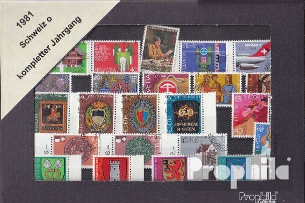 Briefmarken Schweiz 1981 1981 gestempelt Produktbild 