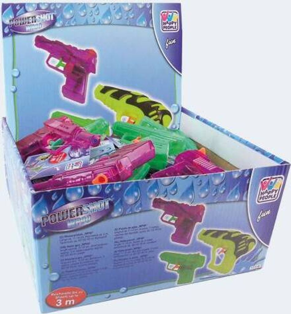 Wasserpistole WP90 12cm 3f sort (Display=24)