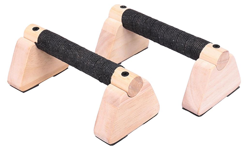 Stück Liegestützgriffe aus Holz mit ergonomischem, rutschfestem Griff für Heim-Fitnessstudio, Bodentraining, Krafttraining, Liegestützgriffe, P...