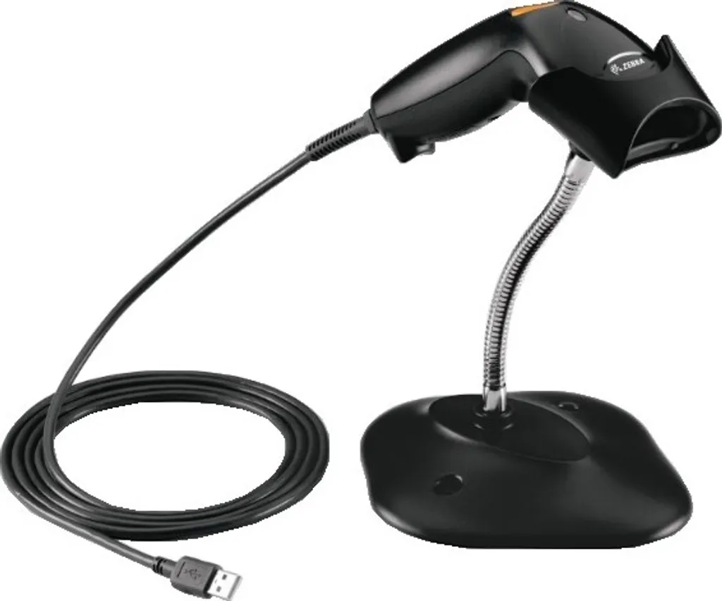 Douchette code barre Zebra LS1203 pour inventaire et encaissement USB