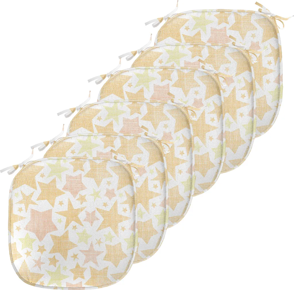 Assise de Chaise Décorative 40x40 cm Idéale pour Repas en Famille x6