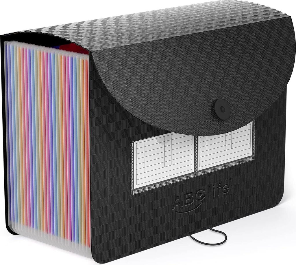 Dokumentenordner A4 - 26 Fächer - Sortierer - Tragbare Mappe