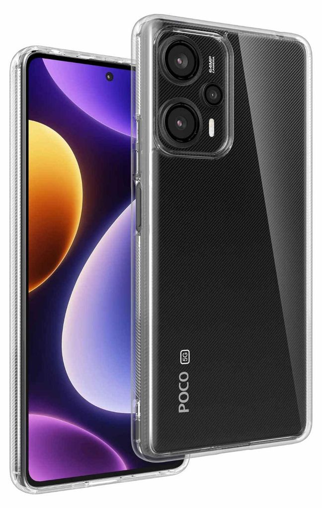 Für Xiaomi Poco F5 Silikon Schutz Transparent Handy Tasche Produktbild 