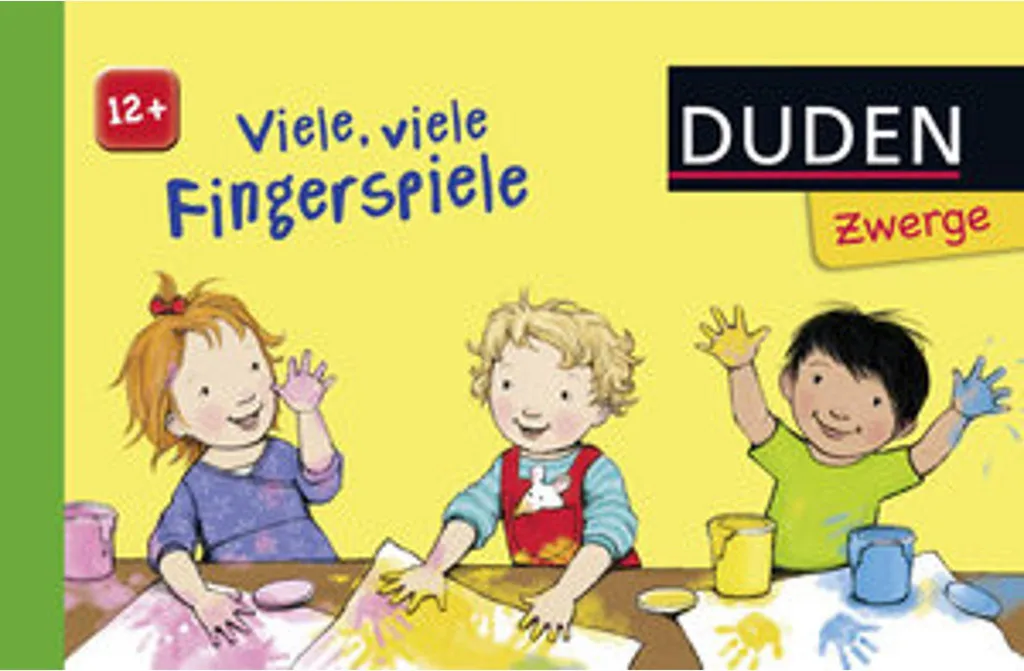 Livre cartonné jeux de doigts Duden Zwerge pour l'éveil des bébés