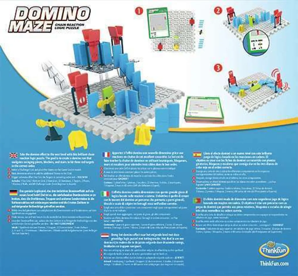 Labyrinthe Domino Maze Thinkfun : 60 Défis de Logique et Réaction