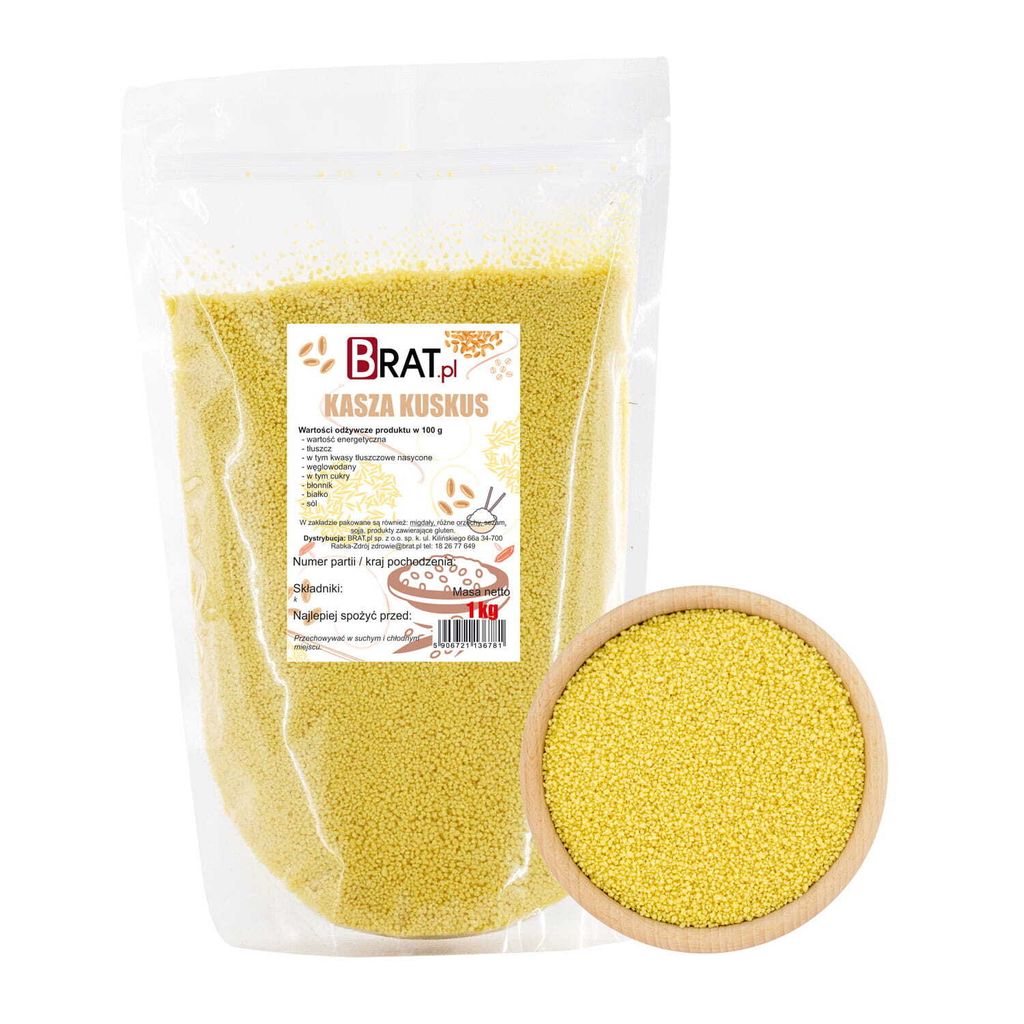Kasza kuskus 1kg Brat.pl Zdjęcie produktu 
