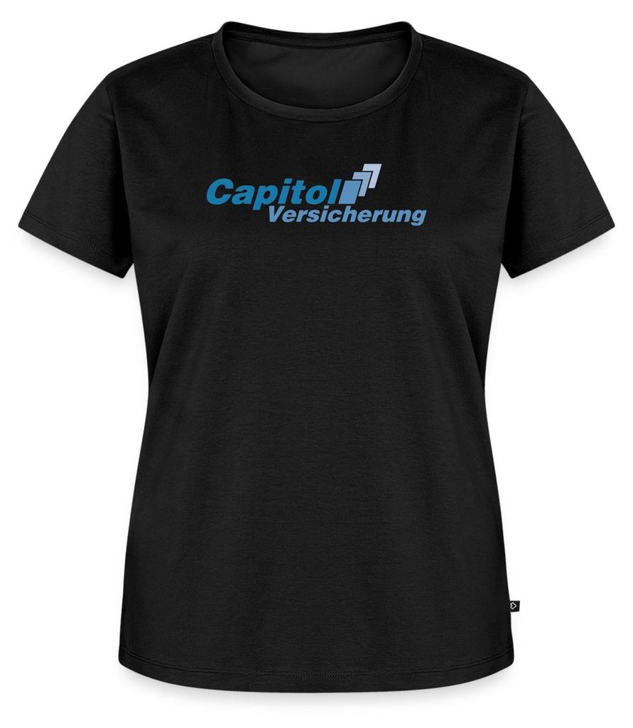 Spreadshirt Stromberg Logo Capitol Versicherung Frauen Premium T-Shirt, S, Schwarz
