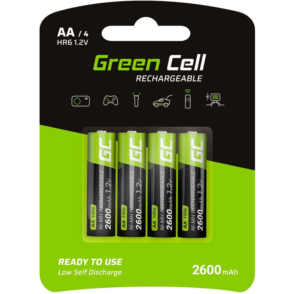 Green Cell HR6 2600mAh 4 AA Baterie Zdjęcie produktu 