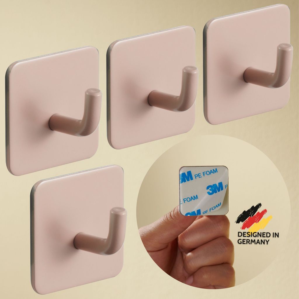 DEKAZIA 4 Kleiderhaken Kinder orange | Garderobenhaken Kinder Kindergarderobe Haken Kindergarderobe Haken Wandhaken Kinder Kleiderhaken Kinderzimmer