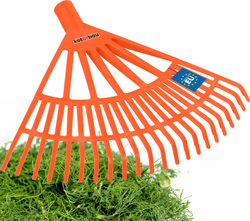 KOTARBAU® Laubrechen Kunststoff 44 cm ohne Stiel Laubbesen Produktbild 